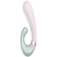 Смарт-вибратор со стимулятором клитора и функцией нагрева Satisfyer Heat Wave Mint