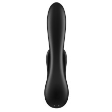 Смарт-вибратор с клиторальным стимулятором Satisfyer Double Flex черный