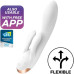 Смарт-вибратор с клиторальным стимулятором Satisfyer Double Flex белый