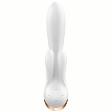 Смарт-вибратор с клиторальным стимулятором Satisfyer Double Flex белый