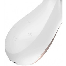 Смарт-вибратор с клиторальным стимулятором Satisfyer Double Flex белый