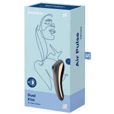 Вакуумно-волновой вибратор Satisfyer Dual Kiss черный
