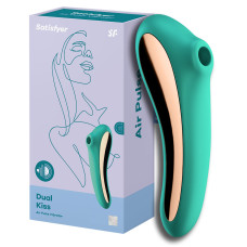 Вакуумно-волновой вибратор Satisfyer Dual Kiss зеленый