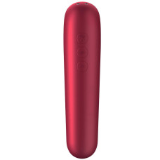 Клиторальный смарт-стимулятор с вибрацией Satisfyer Dual Love бордовый