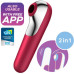 Клиторальный смарт-стимулятор с вибрацией Satisfyer Dual Love бордовый