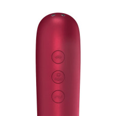 Клиторальный смарт-стимулятор с вибрацией Satisfyer Dual Love бордовый