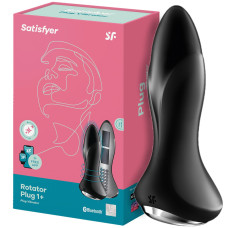 Анальный смарт-стимулятор с вибрацией и ротацией Satisfyer Rotator Plug 1+ черный