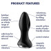 Анальный смарт-стимулятор с вибрацией и ротацией Satisfyer Rotator Plug 2+ черный
