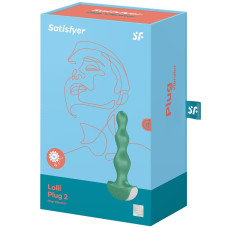 Анальная виброёлочка Satisfyer Lolli-Plug 2 зеленая