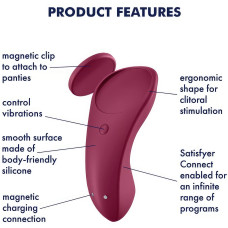 Клиторальный смарт-стимулятор Satisfyer Sexy Secret бордовый