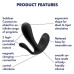 Анально-вагинальный смарт-стимулятор для ношения Satisfyer Top Secret Plus + черный