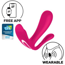Анально-вагинальный смарт-стимулятор для ношения Satisfyer Top Secret Plus + розовый