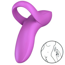 Универсальный вибромассажер на палец Satisfyer Bold Lover фиолетовый