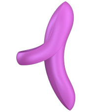 Универсальный вибромассажер на палец Satisfyer Bold Lover фиолетовый