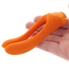 Универсальный перезаряжаемый вибростимулятор Satisfyer Candy Cane оранжевый
