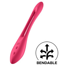 Многофункциональный вибратор для пар с гибкой основой Satisfyer Elastic Joy Red