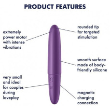 Мини-вибратор Satisfyer Ultra Power Bullet 6 фиолетовый