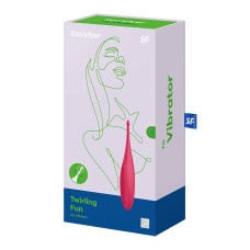 Точечный вибростимулятор Satisfyer Twirling Fun красный