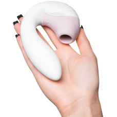 Вибратор с вакуумно-волновым стимулятором клитора Satisfyer Supernova White