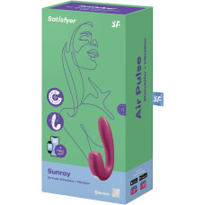 Смарт-вибратор с вакуумно-волновым стимулятором клитора Satisfyer Sunray розовый