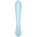 Двусторонний вибратор с клиторальным стимулятором Satisfyer Triple Oh Blue