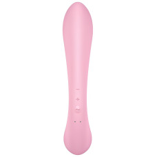 Двусторонний вибратор с клиторальным стимулятором Satisfyer Triple Oh Pink