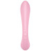 Двусторонний вибратор с клиторальным стимулятором Satisfyer Triple Oh Pink