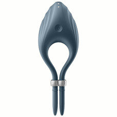 Эрекционное кольцо с вибрацией Satisfyer Duelist серый