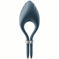 Эрекционное кольцо с вибрацией Satisfyer Duelist серый