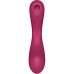 Вакуумный стимулятор клитора с вибрирующей ручкой Satisfyer Curvy Trinity 1 розовый