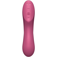 Вакуумный вибростимулятор для клитора и точки G Satisfyer Curvy Trinity 3 красный