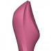 Вакуумный вибростимулятор для клитора и точки G Satisfyer Curvy Trinity 3 красный