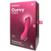 Вакуумный вибростимулятор для клитора и точки G Satisfyer Curvy Trinity 3 красный