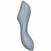 Вакуумный вибростимулятор для клитора и точки G Satisfyer Curvy Trinity 3 серый