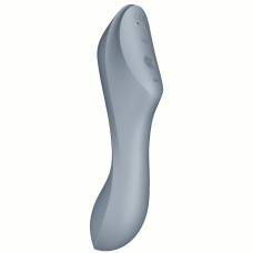 Вакуумный вибростимулятор для клитора и точки G Satisfyer Curvy Trinity 3 серый