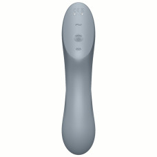 Вакуумный вибростимулятор для клитора и точки G Satisfyer Curvy Trinity 3 серый