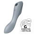Вакуумный вибростимулятор для клитора и точки G Satisfyer Curvy Trinity 3 серый