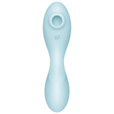 Вакуумный смарт-стимулятор для клитора и точки G Satisfyer Curvy Trinity 5+ голубой