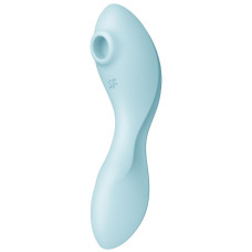 Вакуумный смарт-стимулятор для клитора и точки G Satisfyer Curvy Trinity 5+ голубой