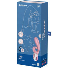 Смарт-вибратор кролик с гибким клиторальным отростком Satisfyer Hug Me Pink
