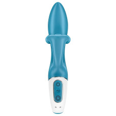 Вибратор для точки G с загнутым клиторальным стимулятором Satisfyer Embrace Me бирюзовый