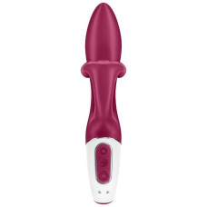 Вибратор для точки G с загнутым клиторальным стимулятором Satisfyer Embrace Me малиновый