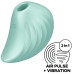 Вакуумно-волновой стимулятор с вибрацией Satisfyer Pearl Diver зеленый