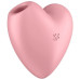 Вакуумно-волновой стимулятор с вибрацией Satisfyer Cutie Heart розовый