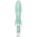Расширяющийся смарт-вибратор с клиторальным стимулятором Satisfyer Air Pump Bunny 5+ зеленый