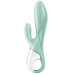 Расширяющийся смарт-вибратор с клиторальным стимулятором Satisfyer Air Pump Bunny 5+ зеленый