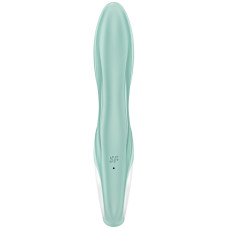 Расширяющийся смарт-вибратор с клиторальным стимулятором Satisfyer Air Pump Bunny 5+ зеленый