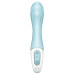 Расширяющийся смарт-вибратор с рельефной головкой Satisfyer Air Pump Vibrator 5+ голубой