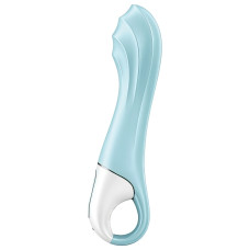 Расширяющийся смарт-вибратор с рельефной головкой Satisfyer Air Pump Vibrator 5+ голубой