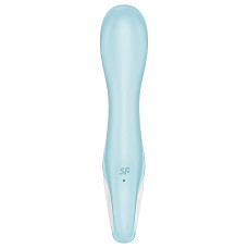 Расширяющийся смарт-вибратор с рельефной головкой Satisfyer Air Pump Vibrator 5+ голубой
